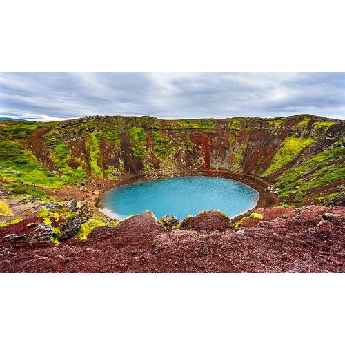 Red green Kerio Volcano Crater blue Lake Golden Falls Golden Circle